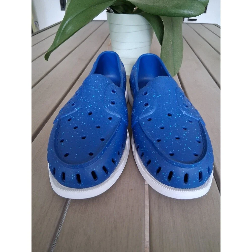 Sperry Top- Slider Men's Authentic Float Boat Water shoes Blue Speckle SZ 8 SB5